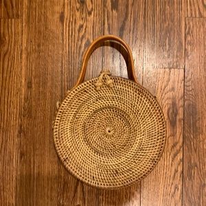 Circular Rattan Handbag